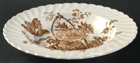 Charlotte Brown Rim Soup Bowl