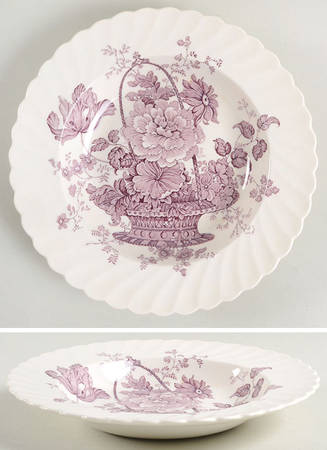 Charlotte Lavender Rim Soup Bowl