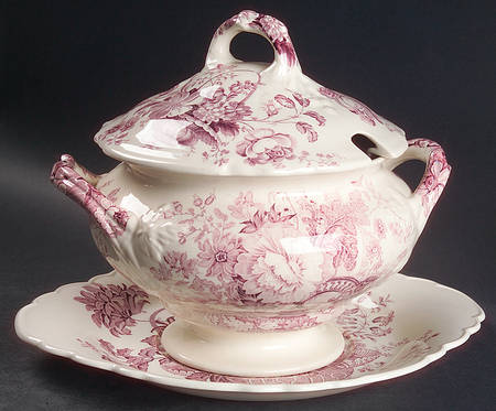 Charlotte Lavender Tureen & Lid w/Underplate