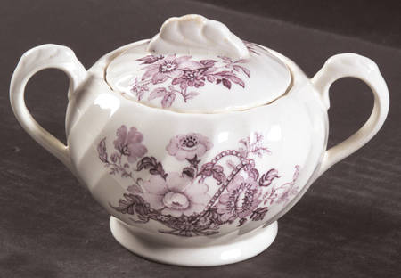 Charlotte Lavender Sugar Bowl & Lid