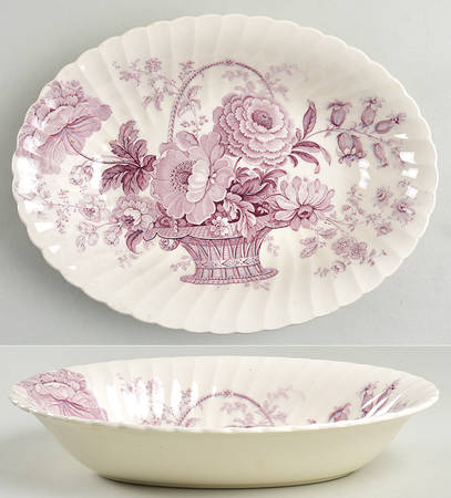 Charlotte Lavender 10" Oval Vegetable Bowl