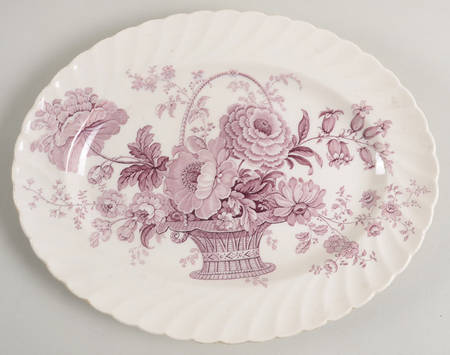 Charlotte Lavender 12" Oval Serving Platter