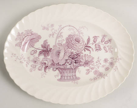 Charlotte Lavender 13" Oval Serving Platter