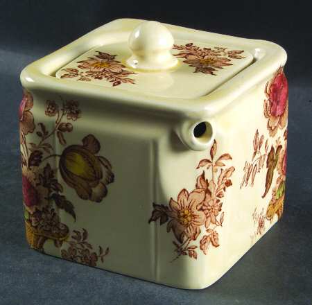 Charlotte Multicolor Individual Cube Teapot & Lid