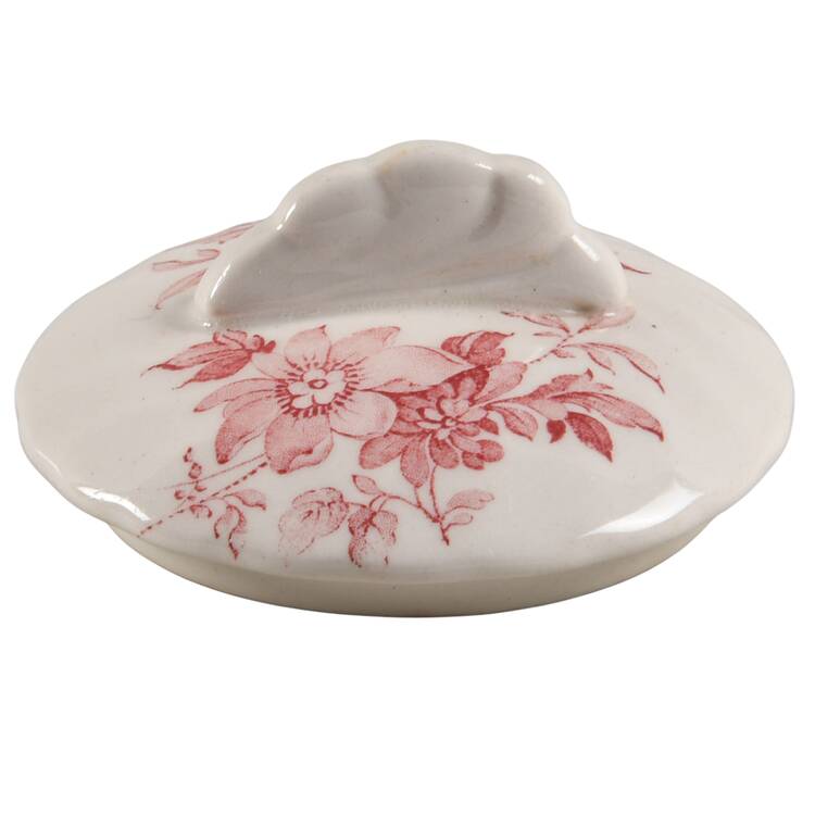 Charlotte Pink (Scalloped) Lid for Sugar Bowl