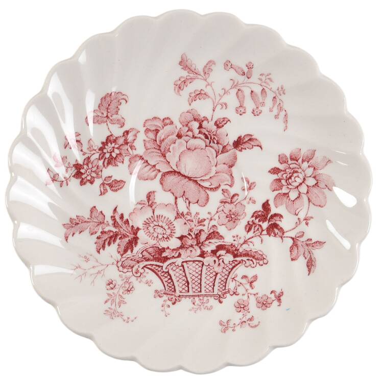 Charlotte Pink (Scalloped) Saucer