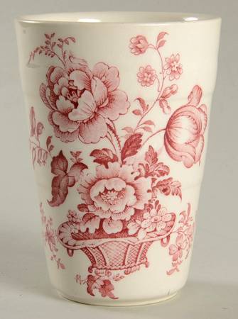 Charlotte Pink (Scalloped) Tall China Tumbler