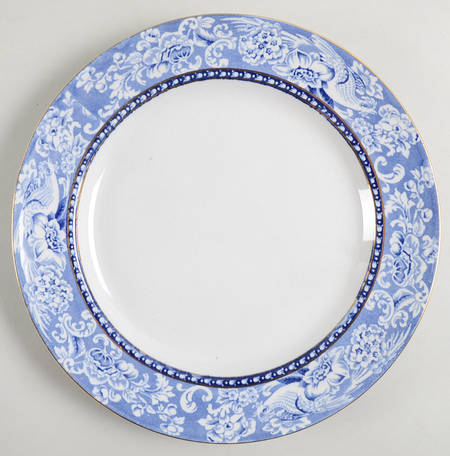 Davenport Blue (Gold Trim) Luncheon Plate