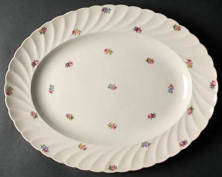Devonshire (No Trim) 15" Oval Serving Platter