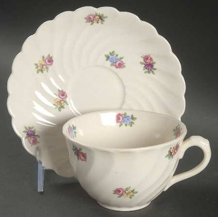 Devonshire (No Trim) Flat Cup & Saucer Set