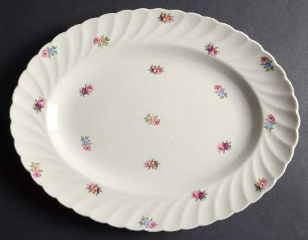 Devonshire (No Trim) 12" Oval Serving Platter