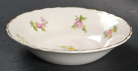 Dimity (Gold Trim) Fruit/Dessert (Sauce) Bowl