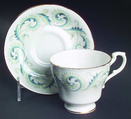 Garland Footed Cup & Saucer Set