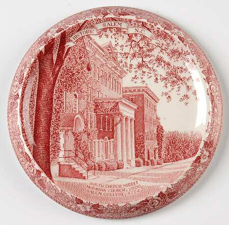 Historic Salem Pink Tea Tile