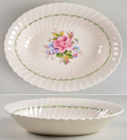 Janice 10" Oval Vegetable Bowl