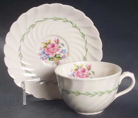 Janice Flat Cup & Saucer Set