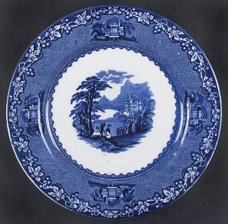 Jenny Lind Blue Salad Plate