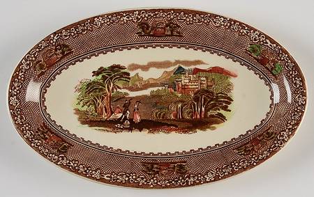 Jenny Lind Brown Multicolor (Leaf Border) Relish