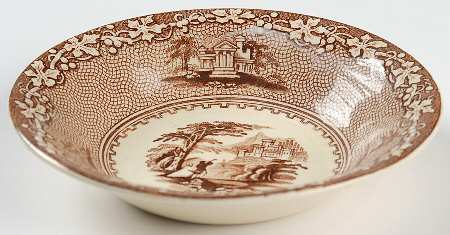 Jenny Lind All Brown (Round) Fruit/Dessert (Sauce) Bowl