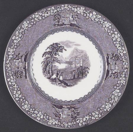Jenny Lind Lavender (Round) Bread & Butter Plate
