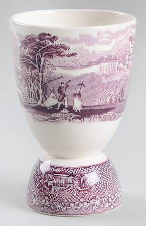 Jenny Lind Lavender (Round) Double Egg Cup