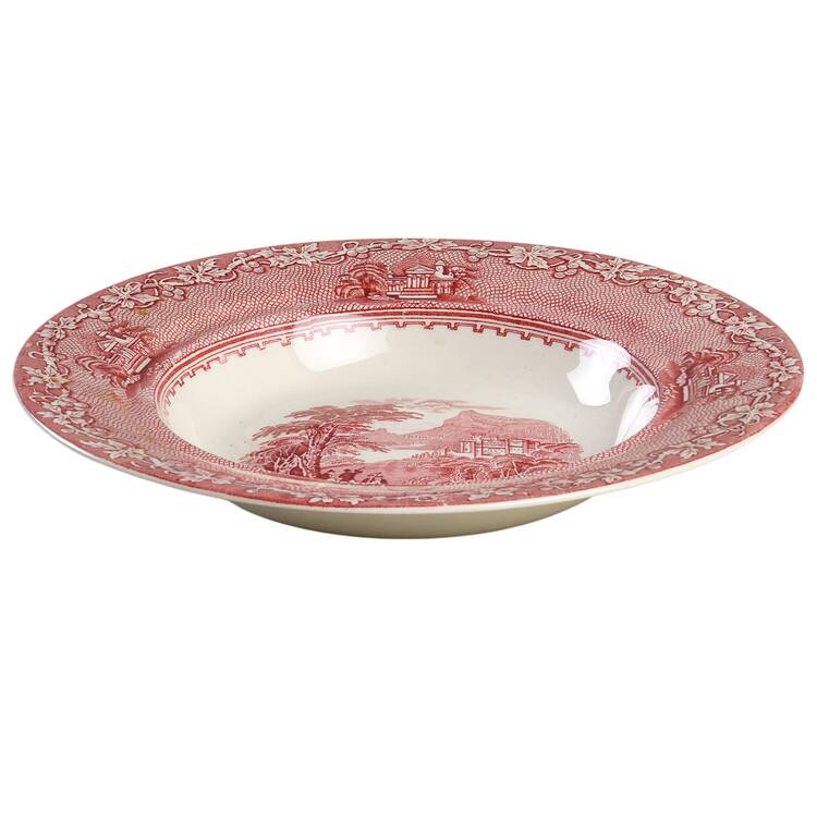 Jenny Lind Pink (Off White Background) Round Butter No Lid