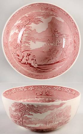 Jenny Lind Pink (Off White Background) 7" Mixing Bowl