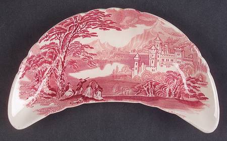 Jenny Lind Pink (Off White Background) Bone Dish