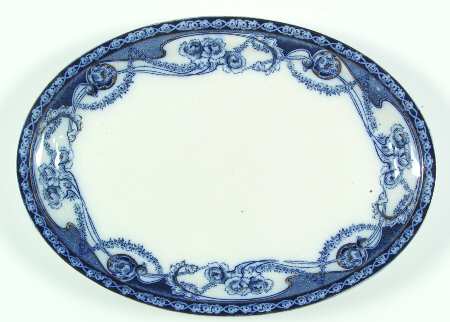 Renown Blue 14" Oval Serving Platter