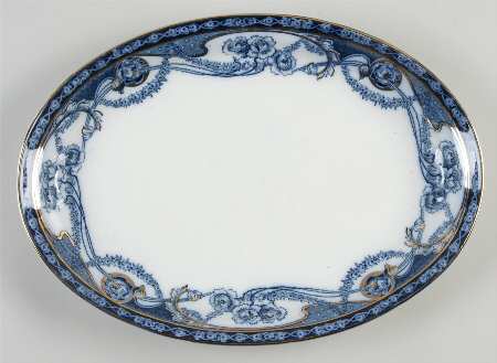 Renown Blue 12" Oval Serving Platter