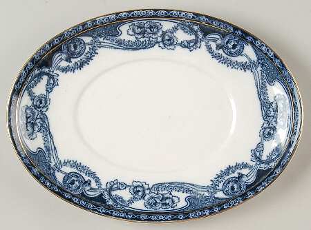 Renown Blue Underplate for Gravy Boat & Lid (GR3 & GR4)