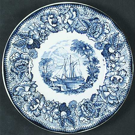 Safe Harbour Blue (White Background) Bread & Butter Plate