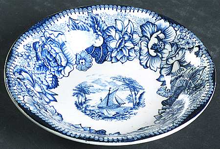 Safe Harbour Blue (White Background) Fruit/Dessert (Sauce) Bowl