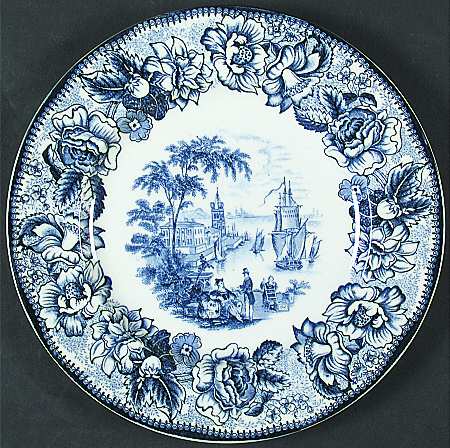 Safe Harbour Blue (White Background) Salad Plate