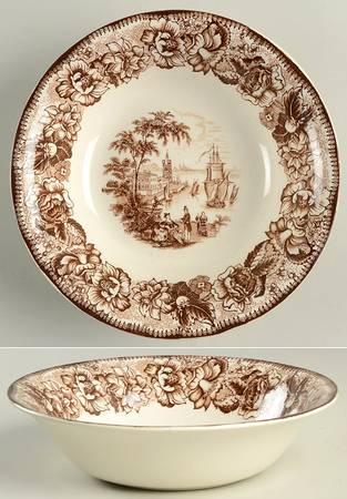 Safe Harbour Brown 8" Round Vegetable Bowl