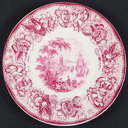 Safe Harbour Red Salad Plate