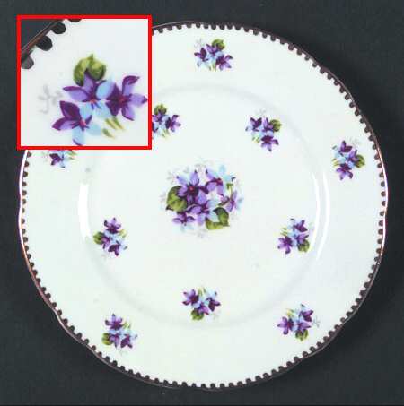 Sweet Violets Bread & Butter Plate