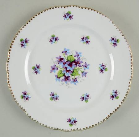 Sweet Violets Salad Plate
