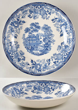 Tonquin Blue 8" Round Vegetable Bowl