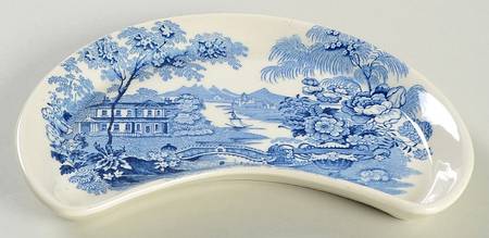 Tonquin Blue Crescent Salad Plate