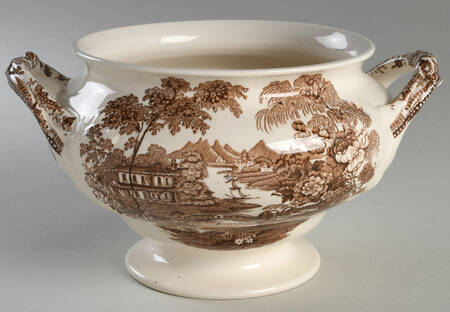 Tonquin Brown Small Tureen No LId