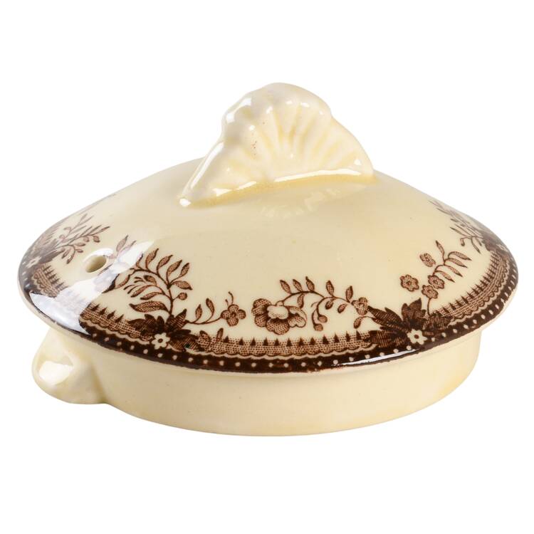 Tonquin Brown Multicolor (Cream) Lid for Small Teapot
