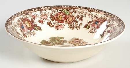 Tonquin Brown Multicolor (Cream) Coupe Cereal Bowl