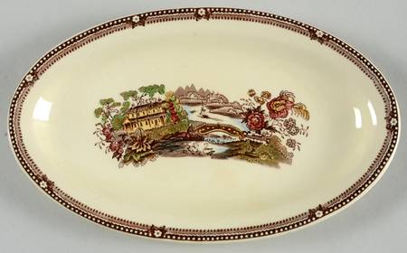 Tonquin Brown Multicolor (Cream) Relish/Gravy Underplate