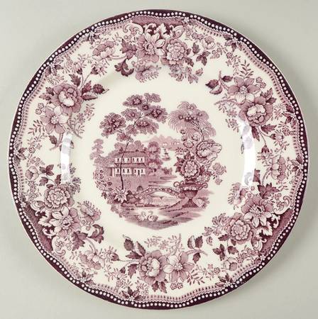 Tonquin Plum Luncheon Plate