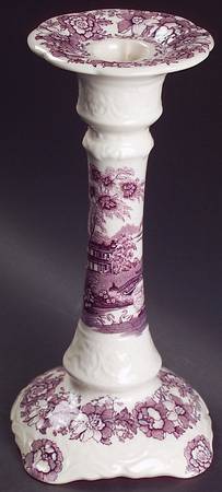Tonquin Plum 9" Tall Candlestick