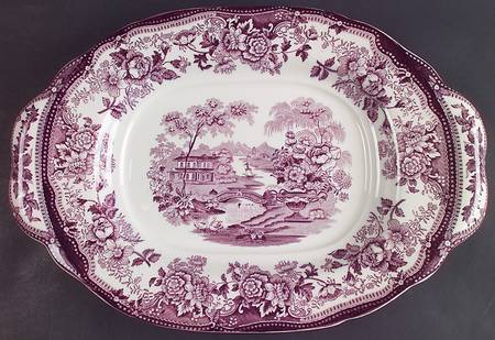 Tonquin Plum Underplate for Tureen