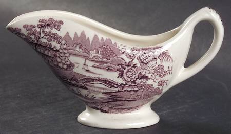 Tonquin Plum Individual Gravy Boat No Underplate