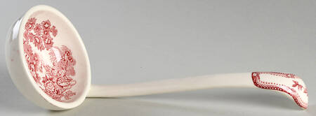 Tonquin Red Pink Tureen Ladle