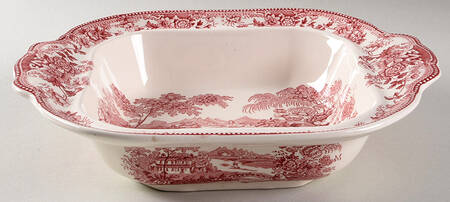 Tonquin Red Pink Square Vegetable No Lid